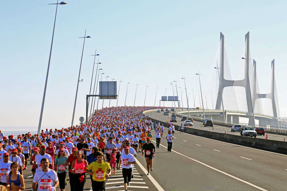 Departure of the Marathon  of Lisbon